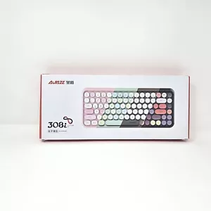 AJAZZ 308i Retro Wireless Keyboard,Bluetooth Silent Cute Computer Keyboard New! - Picture 1 of 3