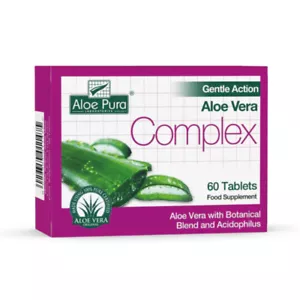 Aloe Pura Aloe Pura Aloe Vera Gentle Action Complex 60 Tablets-9 Pack - Picture 1 of 2