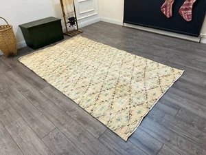 Nursery Large Rug, Vintage Large Rug, Hand Knotted LArge Rug ,5.3 x 8.6 Ft - Picture 1 of 9
