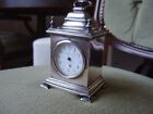 Antique Miniature Solid Silver  Mappin and Webb Carriage Clock  1913 French