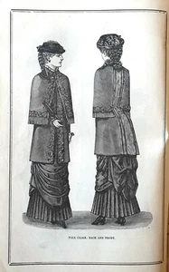 Stampa antica 1882 = MODA OTTECENTESCA = Abbigliamento FASHION = Old Print (29) - Picture 1 of 2