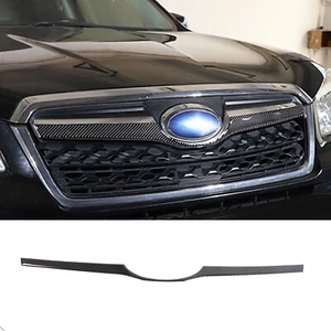Carbon Fiber Car Front Grille Emblem Side Trim Kit For Subaru Forester 2013-2018 - Picture 1 of 12