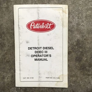 Peterbilt Detroit Diesel DDEC III Operator's Owner Manual Book 1994 Truck  - Picture 1 of 5