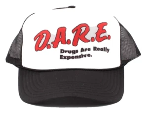 D.A.R.E. Sombrero de camionero de colección gorra de malla de espuma medicamentos son realmente caros - Imagen 1 de 4