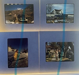 Vintage 35 mm Dia Foto Lot 1940er Plymouth McKinley Park ca 1939 Chevy Master Girl - Bild 1 von 3