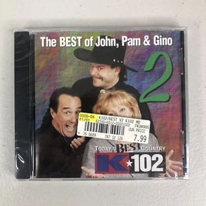 K102 Morning Show The Best of John Pam & Gino Vol 2 CD New Sealed Country Radio - Imagen 1 de 4