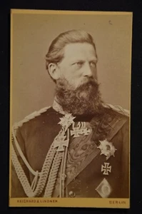 PHOTO ANCIENNE CDV-FREDERIC GUILLAUME III DE PRUSSE (HOHENZOLLERN)-104 x 63 mm - Picture 1 of 2