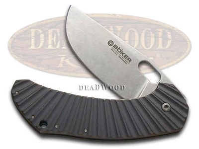 Cuchillo Boker Tree Marca Anso Aurora Framelock Titanio 154CM Acero Inoxidable 112629 Foto 1 de 4