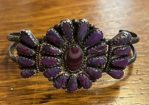 Navajo Larry Moses Begay Sterlingsilber Armreif Armband Größe 6 gestempelt LMB - Bild 1 von 6