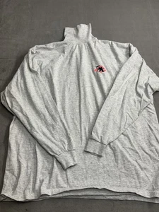 Camicia Gotcha Vintage Uomo Extra Large Grigio Girocollo Manica Lunga Surfista USA Anni 90 - Foto 1 di 8