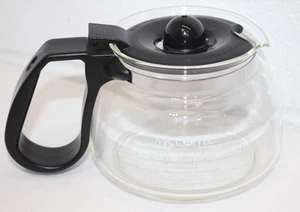 Genuino Mr. Coffee 4 Tazas Cafetera Repuesto Jarra de Vidrio LIMPIO 4" Alto Usado en Excelente Condición - Imagen 1 de 12