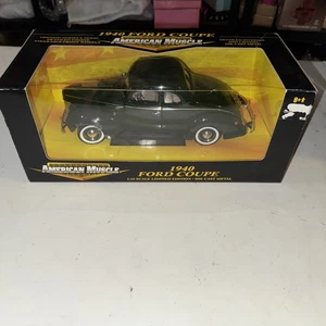 ERTL AMERICAN MUSCLE 40 FORD HOT ROD COUPE LTD EDITION 1940 1/18 - Picture 1 of 6