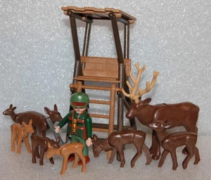 Playmobil Animals " Deer Stag High Seat " Zoo Animal Park Farm Ocean Top - Picture 1 of 3
