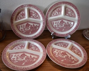 ROTE WEIDE GETEILTE TELLER 4 STÜCK ROMARCO - Bild 1 von 4