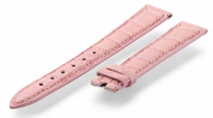 14mm Genuine CHOPARD Pink Alligator Leather Watch Strap Band 14/12mm NEW - Picture 1 of 7