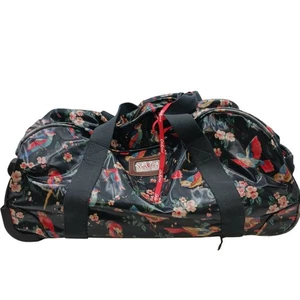 Cath Kidston Floral Wheeled Duffle Bag Travel Luggage Used - Picture 1 of 7