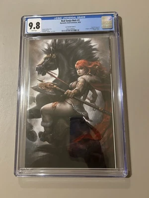 Cómic RED SONJA NOIR #1 KENDRICK KUNKKA LIM 616 Virgin A LTD 500 graduado CGC 9,8 Foto 1 de 4
