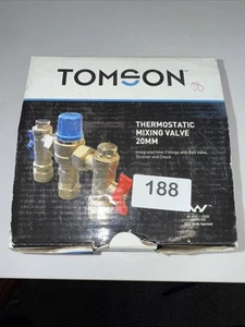 Tomson THERMOSTATIC MIXING VALVE 1600kPa Nickel Plated- 20mm (2-25) - Picture 1 of 2