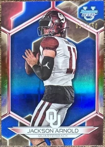 2023 Bowman’s Best Chrome University Jackson Arnold Blue #093/150 Oklahoma #70 - Bild 1 von 2