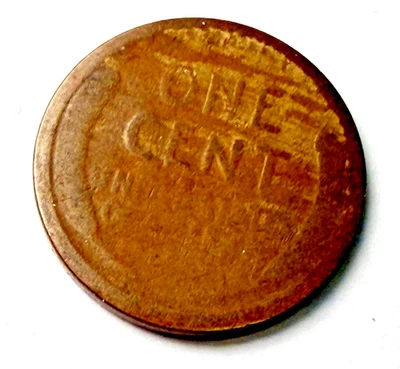 1920-S Wheat 1c Mixed Alloy “Woody” Lamination Error ~ Bargain ~ C46 - Image 1 of 2