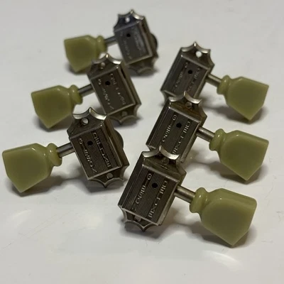 Gibson Deluxe Kluson Style Pearl Single Ring Button Germany Tuners Vintage - Image 1 of 4