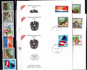 / AUSTRIA 1995 - MNH + 6 FDC - NATURE - FLAGS - MAPS - SPORTS  - Picture 1 of 1