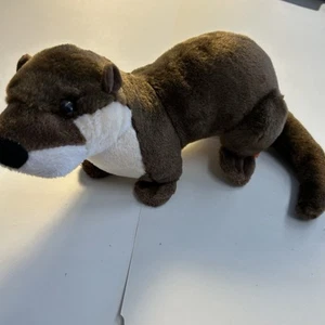 Wild Republic Brown River/Sea Otter Plush Animal 12” K&M International - Picture 1 of 17