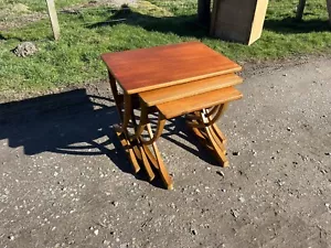 A Vintage Nathan Nest of Tables / Retro Nest of Tables - Picture 1 of 22