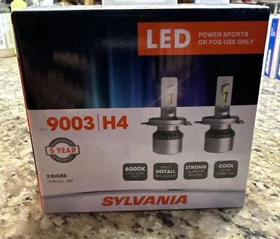 Sylvania 9003 | H4 LED Powersport Headlight Bulbs, Off-Road Use/Fog Lights - 2PC - Image 1 of 2