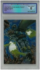 1996 Topps Star Wars Finest BOBA FETT #34 💎 DSG 8 NM/MINT