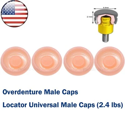 Implante dental universal para sobredentadura EE. UU. tapas retentivas fuertes 2,4 libras extraíbles Foto 1 de 4