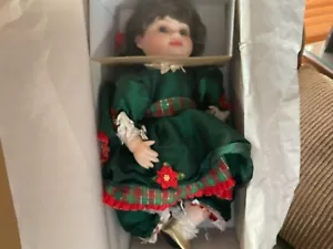 New Marie Osmond Porcelain "Olive May Christmas" Toddler Doll Ltd Ed SALE - Picture 1 of 4