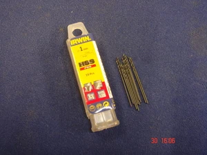 10x Irwin 1mm 1.0mm HSS Pro Metal High Speed Steel Twist Jobber Drill Bit NO BOX - Picture 1 of 1