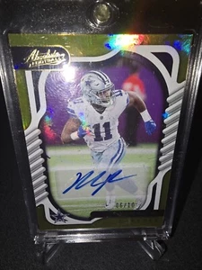 2022 Panini Absolute Micha Parsons Gold Autograph - Picture 1 of 2