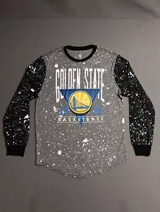 NBA Golden State Warriors Paint Splatter T Shirt Mens Large L Graphic AOP Loud - Picture 1 of 9