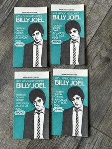 Billy Joel Backstage Pass Madison Square Garden NY 1980 Konzert Tour 4-teiliges Set - Bild 1 von 2