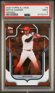 2023 Topps x J-Rod Show Out Collection Bryce Harper #9 Orange Foil /20 -Phillies - Picture 1 of 3