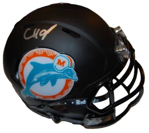 CHOP ROBINSON signed (MIAMI DOLPHINS) mini football helmet BECKETT BAS BP30442 - Picture 1 of 2
