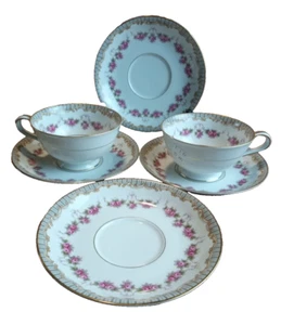 Noritake China Ridgewood #5201 - 2 tazas y 4 juegos de platillos de 6 en total - Imagen 1 de 11