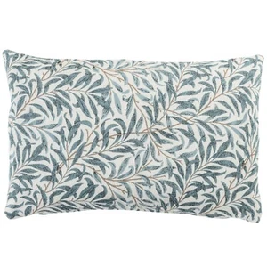 Willow Branch Tapestry XL Rectangle Cushion. Duck Egg Blue Morris Style. 23x15" - Picture 1 of 4