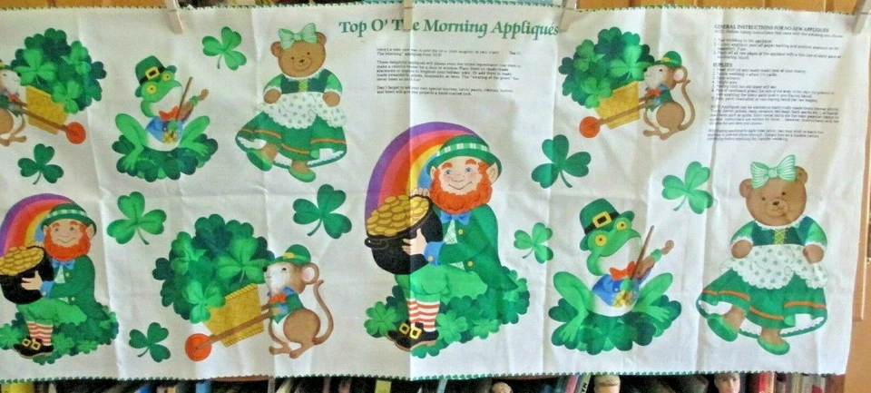 圣帕特里克节织物面板贴花VIP Cranston 18x44  — 第 1/4 张图片