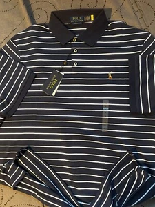 RALPH LAUREN CLASSIC FIT BLUE'S STRIPED POLO SHIRT SIZE XL MEN NWT $115.00 - Picture 1 of 5