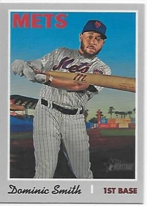 2019 Heritage HN Baseball SP Dominic Smith Mets - Bild 1 von 2