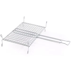 VERDELOOK Griglia di cottura in acciaio inox piedini 35x40cm grill barbecue - Foto 1 di 1