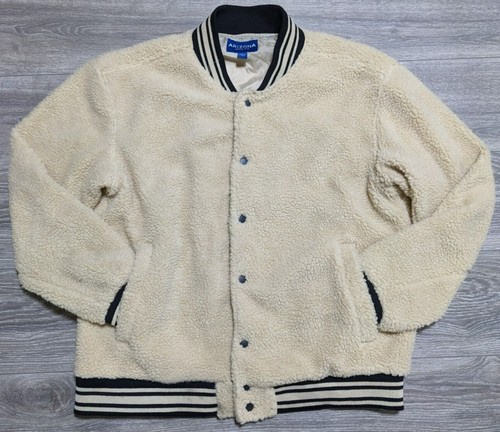 OFF WHITE Cappotto Arizona adulto X Large Jean Co bottoni a pressione bianco sporco orsacchiotto donna