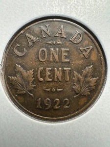 1922 CANADA PENNY 1 CENT KEY DATE! - Bild 1 von 3