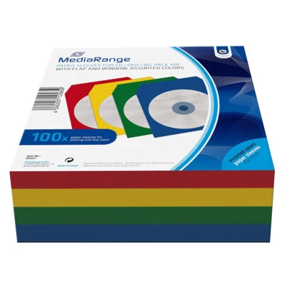 MediaRange Bustine in CARTA COLORATA - confezione 100 pz - BOX67 - Immagine 1 di 2