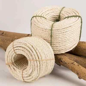 Sisalseil Sisal Seil Kratzbaum 8mm Schnur UNBEHANDELT Juteseil 100M Kratzbäume - Bild 1 von 19