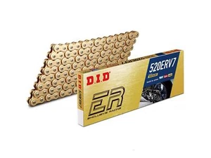 DID 520 ERV7 Standard Motorrad Kette mit Nietschloss gold 70Glieder - Bild 1 von 3