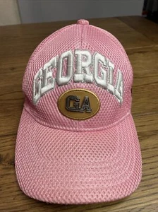 Georgia Bulldogs Pink Womens Adjustable hat - Picture 1 of 6